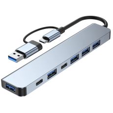 HUB 7 EN 1 USB TYPE C/USB A 